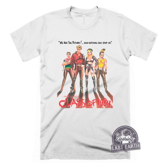 Class of 1984 Tshirt Punk Rock tshirt Movie Fan Shirt Men Retro 80s Graphic Tees - Picture 1 of 2